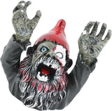 Zombie Garden Gnomes Zombie Dwarf, Garden Statue Sculpture Evil Scary Outdoor Halloween Decoration Ornament Horror Zombie Dead Gnome Zombie Gnome for Indoor and Outdoor Patio Use