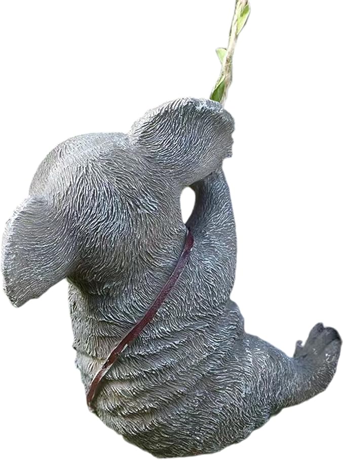 Koala Garden Decor Outdoor Statues Cute Animal Figurines Resin Outdoor Hanging Decor for Yard Ornaments Porch Decor OutsideDecor Tree Art Deco Outdoor Koala Gifts for Girls