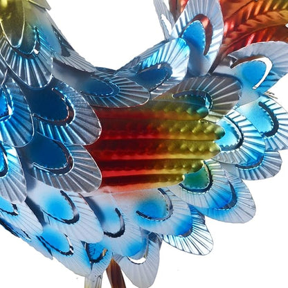 Metal Rooster Statue Garden Chicken Sculpture Decoration Metal Yard Art for Yard Outdoor Indoor Decoration (#H)