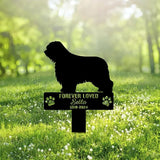 Custom Polish Lowland Sheepdog Metal Memorial Garden Stake Personalized Pet Grave Marker Name Sign Remembrance Stake Decor Sympathy Dog Loss,Outdoor Statues for Yard Garden Lawn Patio Pathway Grave.