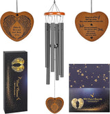 Wind Chimes Outdoor Outside,35" Memorial Wind Chimes,Bereavement Funeral Sympathy Gifts for Loss of Loved One, Mother,Father
