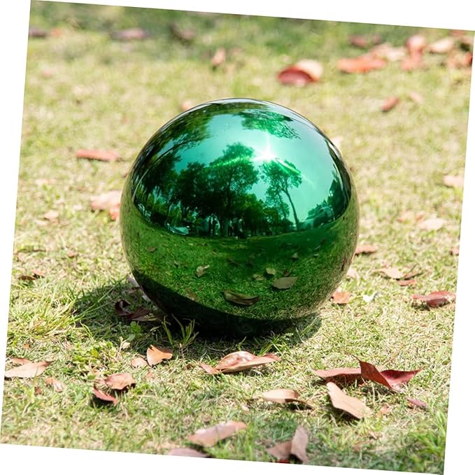 Stainless Steel Gazing Ball 6 Inch Polished Mirror Garden Sphere Decorative Outdoor Reflection Globe Metal Garden Ball Decor
