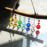 Crystal Suncatchers Colorful Prism Balls Hanging Sun Catchers Rainbow Maker Light Catcher for Window Home Garden Christmas Day Party Wedding Decoration