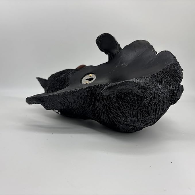 Black Bear cub Tree Hugger Decor. Forest Wildlife Animal Stadue，Climbing Tree Statue Hanging,Tree-Mounted - Realistic Polyresin stadue - for Housewarming, Outer Door,Garden, Yard.