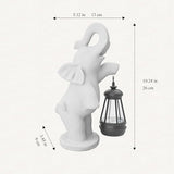 Elephant/Cat Sculpture Lantern Decor - Outdoor Lanterns&Indoor Statue Decorations for Garden,Yard,Porch,Home,Balcony - Gifts for Birthdays,Christmas,Children,Friends,Family,Mom,Women (W - Elephant2)