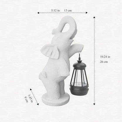 Elephant/Cat Sculpture Lantern Decor - Outdoor Lanterns&Indoor Statue Decorations for Garden,Yard,Porch,Home,Balcony - Gifts for Birthdays,Christmas,Children,Friends,Family,Mom,Women (W - Elephant2)