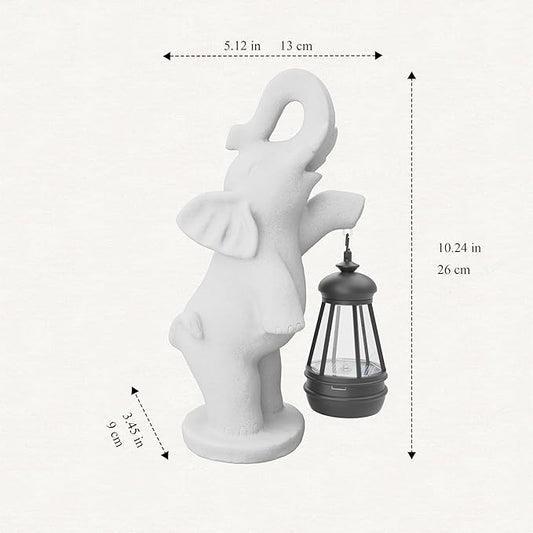 Elephant/Cat Sculpture Lantern Decor - Outdoor Lanterns&Indoor Statue Decorations for Garden,Yard,Porch,Home,Balcony - Gifts for Birthdays,Christmas,Children,Friends,Family,Mom,Women (W - Elephant2)