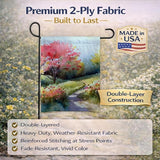 Caroline's Treasures North Carolina Dogwoods in Watercolor Garden Flag Mailbox Flag Decorative Yard Flag Banner Outside Patio Artwork Yard Flower Beds, Garden Size, Multicolor