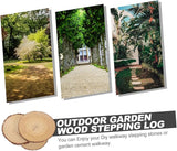 CANIGHT Garden Decorative Wood Paver for Outdoor Pathways and Landscaping and Portable Wooden Garden Decor