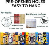 Five O Clock Somewhere Unique Metal Wall Decor for Home, Bar, Diner, Pub, 4 x 16 Inches, Fun Kitchen Decor, Unique Drinking Sign, Funny Bar Signs, Vintage Kitchen Signs