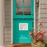 Sungmor Rustful Crafts Cast Iron WELCOME sign with PLEASE REMOVE YOUR SHOES Reminds, Front Door Marker for Guiding Guests' Take Off Shoes, Vintage Hanging Welcome Signs Indoor Outdoor Home Decor
