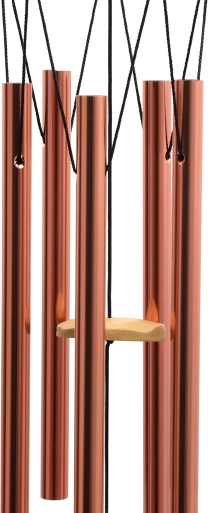 Squirrel Wind Chimes for Outside Resin Hanging Decor for Outdoor Patio Backyard Porch Home or Garden Decor. 32 Inch Bronze