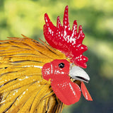 Zaer Ltd. 2.3 Ft. Tall Fancy Ornate Metal Rooster Statue Decorations (Maxwell)