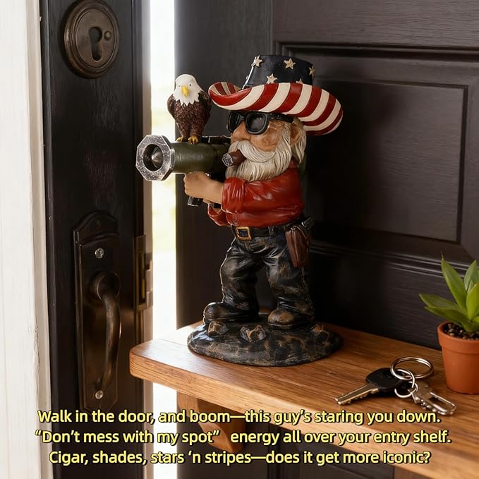 Patriotic Gnomes, 4th of July Gnomes,gnome,Military gnome, Desk Decor for Men,America 250 Merchandise,Veteran Gifts,250th Anniversary,Army Gifts for Men,Memorial Day Decorations