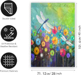 Spring Flower Garden Flag Dragonfly flags Welcome Summer House Flag for Outdoors 28 x 40 Double Sided Large Decorative Flag
