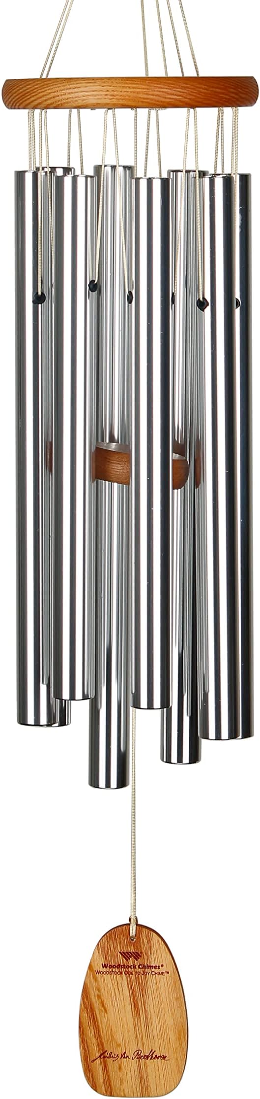 Woodstock Chimes Signature Collection, Ode to Joy Chime, 26'' Famous Melodies Wind Chimes for Outdoor, Patio, Home or Garden Décor (OJ)