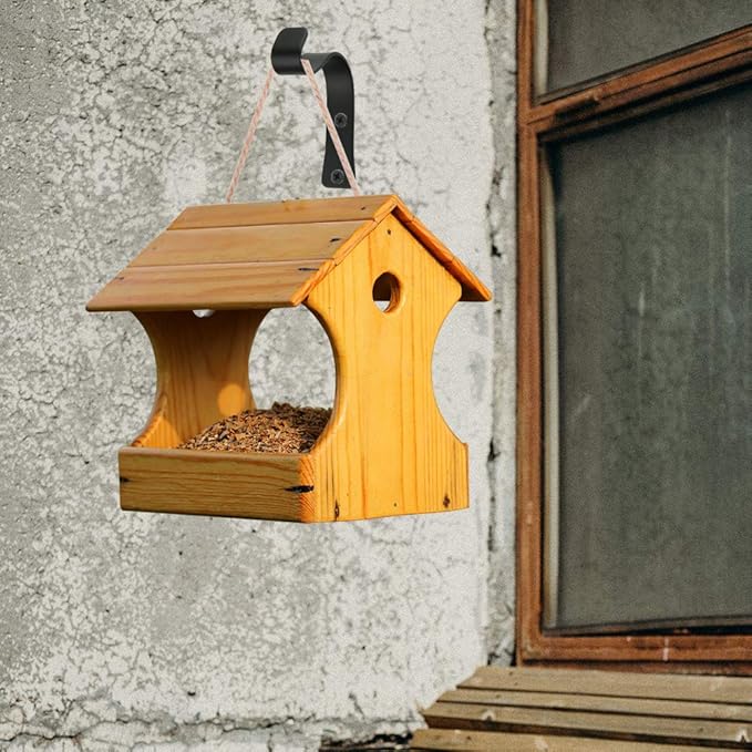 CM Hanging Plant Bracket Plant Hangers Outdoor Heavy Duty Wall Hooks Metal Plant Pot Hangers for Bird Feeders, Planters, Lanterns, Wind Chimes, Houseplants Indoor Outdoor (Small (3.6 x 3 inches))