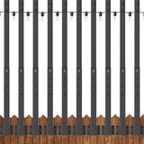 NUERPO 10 Pack String Light Poles,2.8Ft Metal Poles for Outdoor String Lights,Outdoor Light Poles with Post,Poles/Stand for Outside,Patio,Deck,Backyard,Garden Wedding,Party