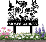 Custom Metal Garden Sign, Personalized Garden Metal Stake with Birds, Flower Garden Name Decor, Custom sign for Outside, Customized Gardening Decoration, Farmhouse Decor, Yard Art, Gift for Gardener