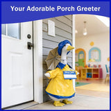 Independence Day Style Cute Outfit for 23-Inch Cement Goose – Outdoor Garden Yard Porch Decor