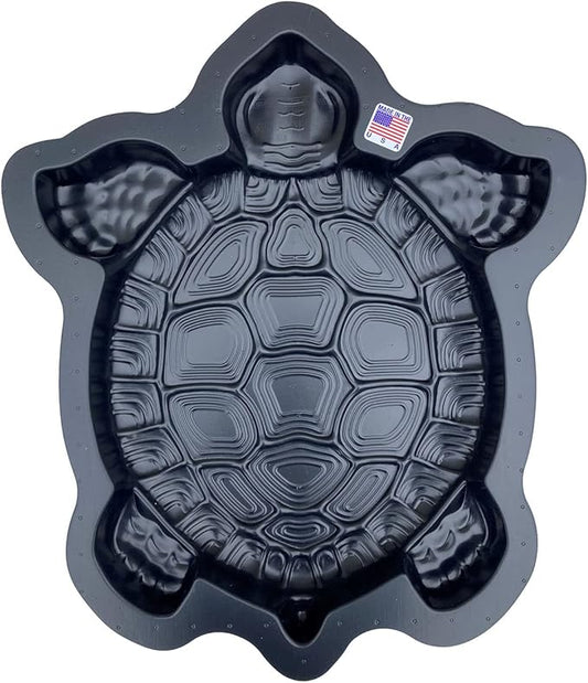 AUTUMN Turtle Stepping Stone Mold - Concrete Cement Mold for DIY Walkway Stepping Stones - Turtle Statue for Garden Decor