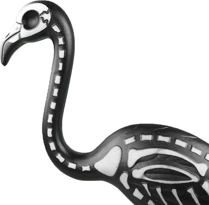 Skeleteen Zombie Skeleton Flamingo Yard Ornaments with Stakes, Pack of 2