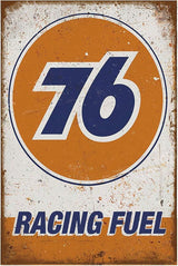 Pack of 5 pcs Retro Vintage Tin Signs, Gas Oil Car Metal Posters for Garage Man Cave Bar, 8x12 inch/20x30cm