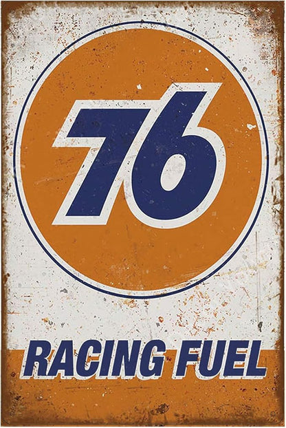 Pack of 5 pcs Retro Vintage Tin Signs, Gas Oil Car Metal Posters for Garage Man Cave Bar, 8x12 inch/20x30cm
