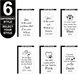 Personalized Pet Loss Memorial Gift Wind Chime, Loss of Dog Sympathy, Remembrance Dog Memorial Cat, in Memory Lost of Cat Sympathy, Bereavement Remembrance Gift for a Grieving Pet Owner