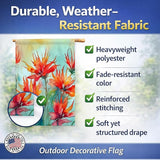 Caroline's Treasures Wyoming Indian Paintbrush in Watercolor House Flag Large Porch Sleeve Pole Decorative Outside Yard Banner Artwork Wall Hanging, Polyester, House Size, Multicolor