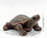 Realistic Tortoise Resin Figurine, Decorative Ornament for Garden, Pond, Patio, Courtyard, Planter and Mini Landscape, Suitable for Indoor and Outdoor Display