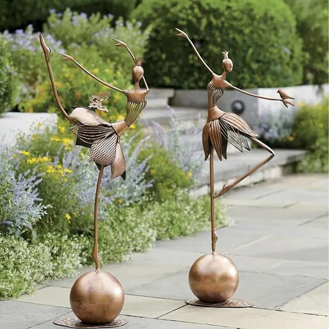 BusoTh Garden Dancing Girl Decoration, Dancing Girl Statue for Yard