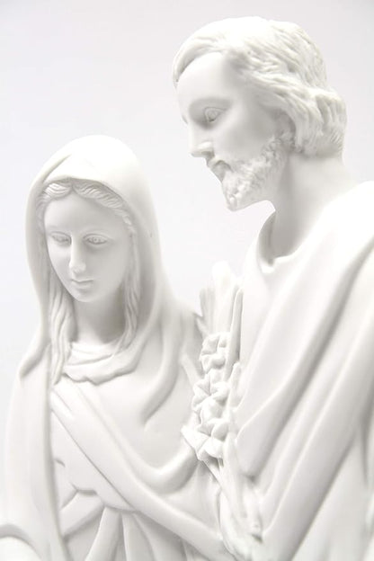 Vittoria Collection 20 Inch Holy Family Joseph Mary Baby Jesus Italian Statue Sculpture Figurine Made in Italy Indoor Outdoor Garden