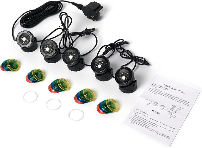 Jebao Submersible LED Pond Light, Set of 5