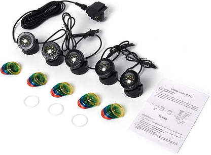 Jebao Submersible LED Pond Light, Set of 5