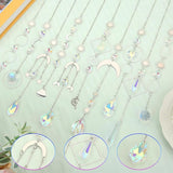 Crystal Suncatcher, 10 Pcs Colorful Sun Catchers Indoor Window Hanging Crystals Ornaments for Home Outdoor Garden Ceiling Balcony Room Christmas Party Wedding Decorations Prism Rainbow Maker