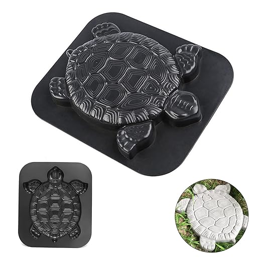 ABS Turtle Shape Stepping Stone Mold, DIY Garden Lawn Pathmate Paving Pavement Paver Turtle Garden Decor