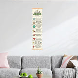 Bible Verse Canvas Banner, The Beatitudes of Jesus Banner, Christian Canvas Poster, Rustic Hanging Poster for Wall Decoration, Family Hanging of Scripture and Words Decorations 02