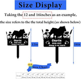 Personalized Bulldog Dog Memorial Grave Marker,Custom Dog Memorial Memorial Stake,Dog Memorial Plaque Burial Stake Engraved Sign,Sympathy Grave Stake for Lost Dog,Dog Memorial Statue Headstone Bulldog