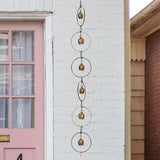 Rain Water Catcher Rainwater Chains Home Decor for Gutter Functional Replace Rain Gutter Drain Rain Chains for Divert Water Sheds Awnings, Bell