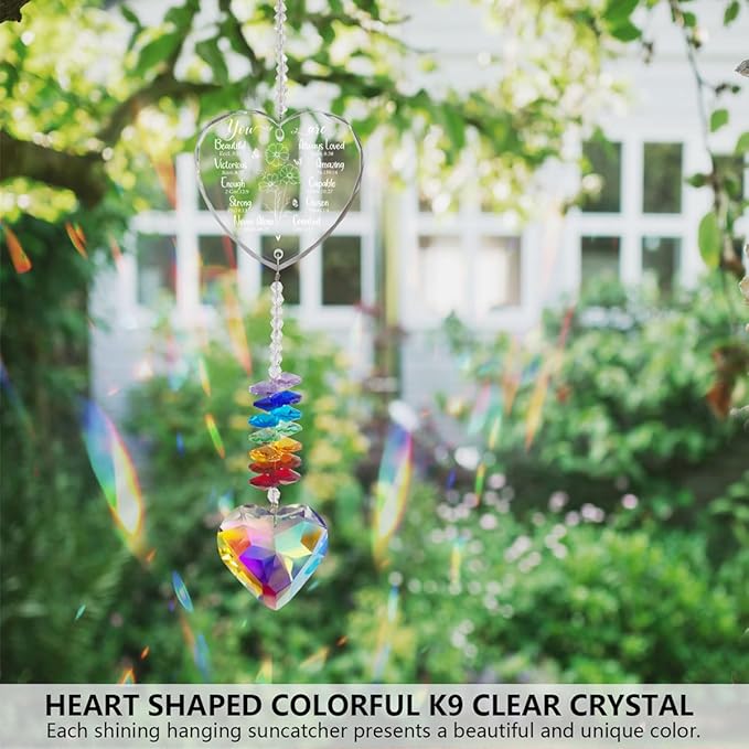 Christian Gifts for Women Birthday, Bible Verse Crystal Suncatcher Inspirational Gifts for Friends, Mom, Sister, Girl, Female Coworker, Christian - Religious Spiritual Gift, Thanksgiving, Christmas