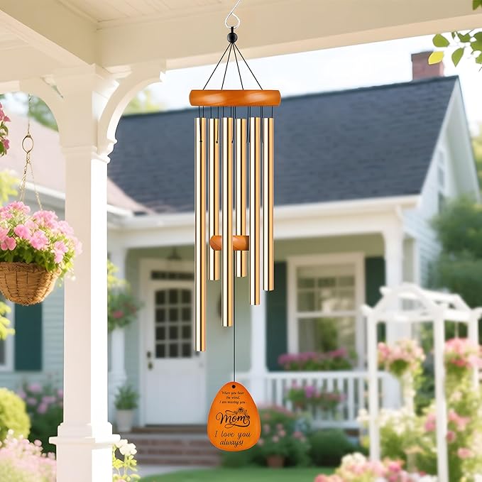 Gifts for Mom, Moms Wind Chimes, Best Gift for Mom Birthday Gifts from Daughter Son, Love Reminder Gifts for Mother