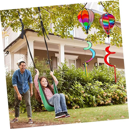 ORFOFE 2Pcs Hot Air Balloon Wind Spinners Garden Decorations Durable Art Easy to Install Outdoor Decor for Lawn and Patio Eye Catching Hanging Ornaments
