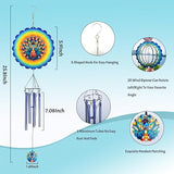 Peacock Wind Chimes for Outside,Birthday Gifts for Mom Grandma Wife,Peacock Wind Chimes with 3D Wind Spinners,Outdoor Decor for Garden Yard Porch