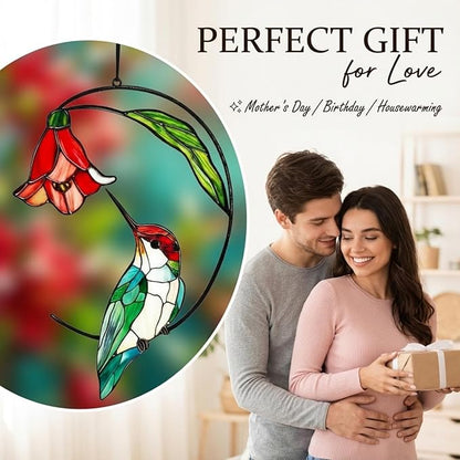 Hummingbird Gifts for Women, Hummingbird Sun Catcher for Window Hanging, Mothers Day for Mom Grandma Bird Lovers, Spring Suncatcher Garden Decor for Indoor Outdoor Windows(3)