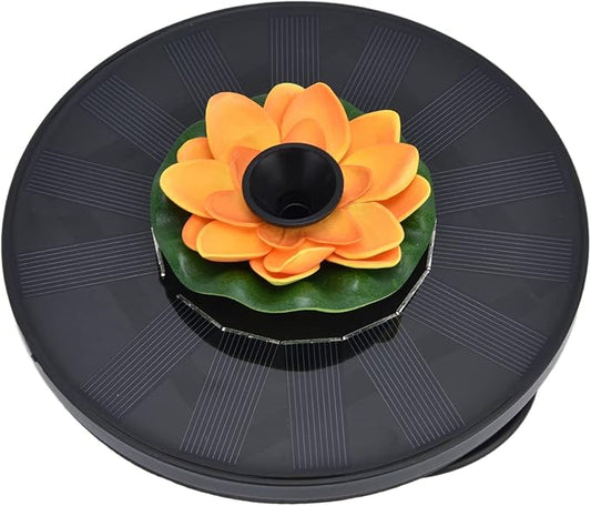 Ymiko Solar Pond Lights, Solar Water Fountain with Convenient Design 4 Spray Solar Fountain, Mini Solar Powered Water Fountain, Water Fountain Floating Solar Fountain for (#1)
