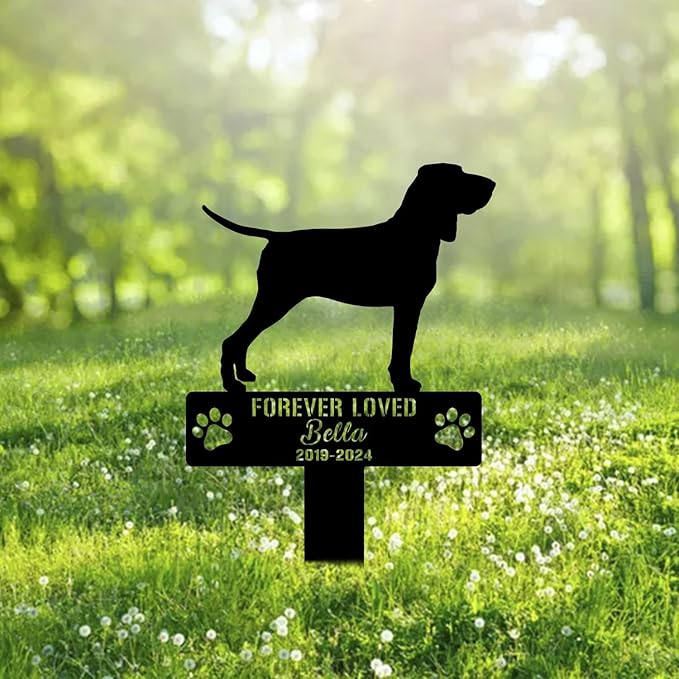 Custom Bracco Italiano Dog Metal Memorial Garden Stake Personalized Pet Grave Marker Name Sign Remembrance Stake Decor Sympathy Dog Loss,Outdoor Statues for Yard Garden Lawn Patio Pathway Grave.