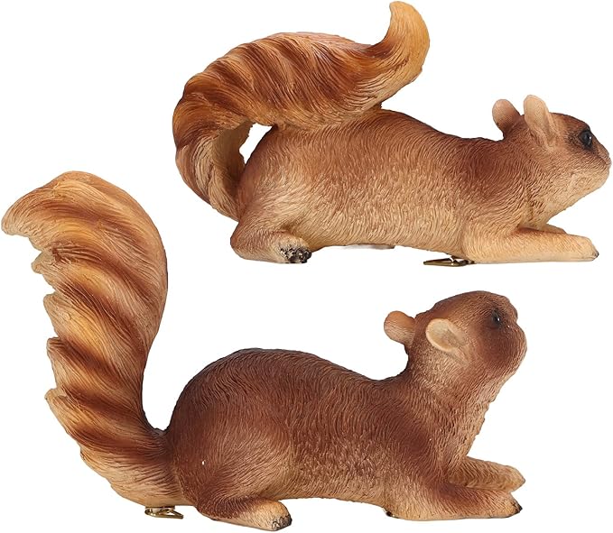 Jeanoko Animal Figurines, Resin Garden Statue, Exquisite Simulated Shape, Outdoor Decoration for Terrace, Backyards, Lawns, Patios