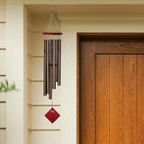 Woodstock Wind Chimes of Pluto Wind Chimes for Outside, 37" Bronze Medium Tone Wind Chime Décor for Outdoor Garden, Patio, Porch, Encore Collection