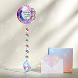 Remember I Love You Mom Gifts for Mothers Chriatmas Birthday, Perfect for Christmas Mothers Day to Mom from Daughter Son, Window Decor Crystal Suncatcher for Moms Office Bedroom Living Room Garden